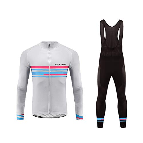 Sports Wear Bike Wear Maillot de Ciclismo/Hombre Bicicleta 3D Cojín Conjunto Bici de Montaña Chaqueta+Pantalones Culote XS 6XL
