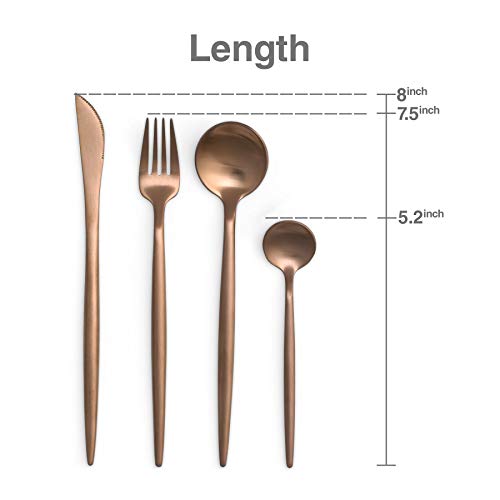 Viners Exclusive Rose Gold Titanium Coated Cutlery Set 18/10 Stainless