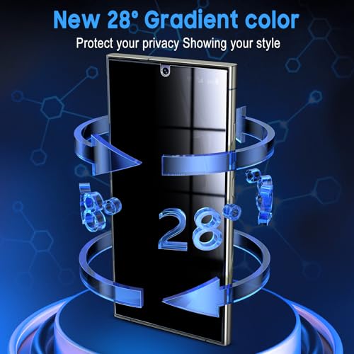 Image of Uyiton for Samsung Galaxy S24 Ultra Privacy Screen Protector - 2 Pack