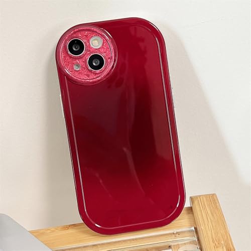 Coque de téléphone iPhone 14 Pro bordeaux pour un style urbain chic