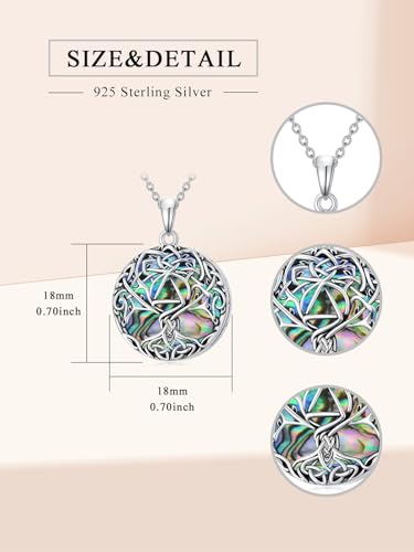 WINNICACA Urn Necklaces for Ashes 925 Sterling Silver Tree of Life Ash Necklace Cremation Jewelry Urn Pendants for Women Memorial Gifts for Birthday Christmas Funeral4