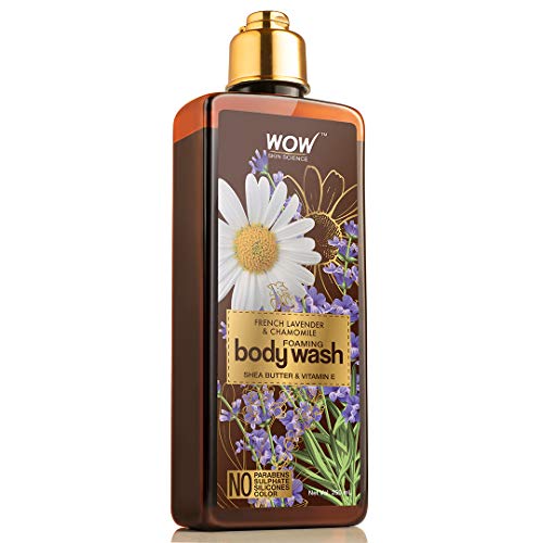 Image of WOW Skin Science French Lavender & Chamomile Foaming Body Wash - No Parabens, Sulphate, Silicones & Color - 250mL
