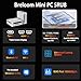 Breloom Mini PC Gaming, AMD Ryzen 7 5825U, 32GB DDR4 RAM 1TB M.2 NVMe SSD, Windows 11 Mini Desktop, Dual HDMI 2.0, USB 3.0/2.0, WiFi 6/BT 5.2/4K Display, Dual NVMe SSD Slots (5825U 32GB+1TB)