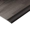 BNELL Carpet & Floor Edging Trim Strip,Self Adhesive-PVC Floor Transition Strip,Thresholds for Doorways with a Height Less Than 3 MM (6.56FT_Black)
