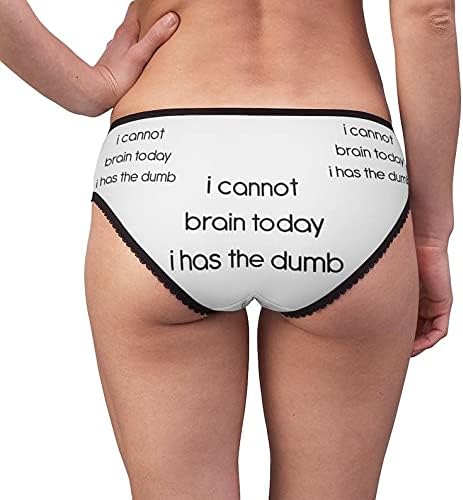 SpreadPassion I Cannot Brain Panties, I Cannot Brain Underwear, Briefs, Cotton Briefs, Funny Underwear, Panties For Women