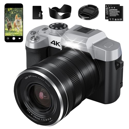 Amazon | デジカメ 4K デジタルカメラ 4K録画 7500万画素 WIFI転送機能