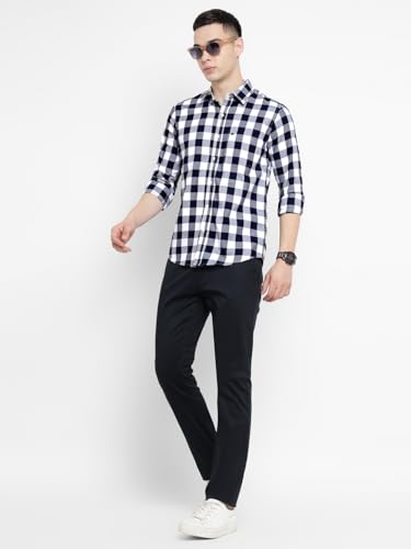 Image of Allen Cooper Checks Shirts for Men - 100% Cotton Comfort Fit Casual and Formal Shirt - Breathable, Soft, Classic Style (Multiple Colors)