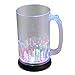 LED-Highlights Glas Becher Bierglas 800 ml LED RGB bunt oder blinkend Batterie wechselbar Bar Kunststoff Trinkglas beleuchtet