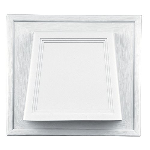 Builders Edge 140118774001 Insulated Siding Hooded Vent, 001 White, 4" by Builders Edge - Used condition - US$40.63