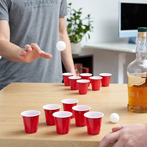 image for True Mini Beer Pong Game, 1.5 Ounce Disposable Red Party Cup Plastic S