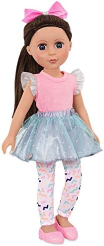 Glitter Girls – 14-Inch Fashion Doll – Brown Hair & Purple – Blue Eyes – Poseable Arms & Legs – Ruffle Outfit & Hair Bow – 3+ Years– Candice — view 2