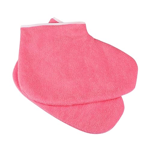 Gogogmee 1 Pair Paraffin Wax Foot Wraps Booties for Shoes Covers Moisturizing Foot Mask