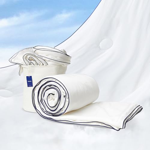 Vesta All-Season Silk Comforter, Quilt and Duvet Insert...