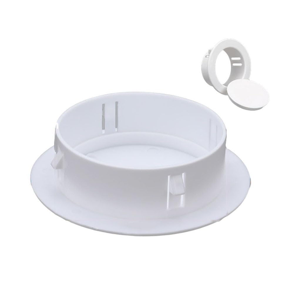 40-100Mm Decorative Wall Hole Cover Protective Vents Decor Cap Plastic Plug, for Air Conditioning Holes and Openings with Louvers (100MM)