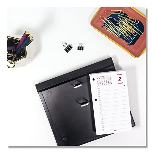 2023 Brownline 6-Inch X 3.5-Inch Daily Desk Calendar Refill, White/Burgundy/Gray (Redc2R) #TOP3