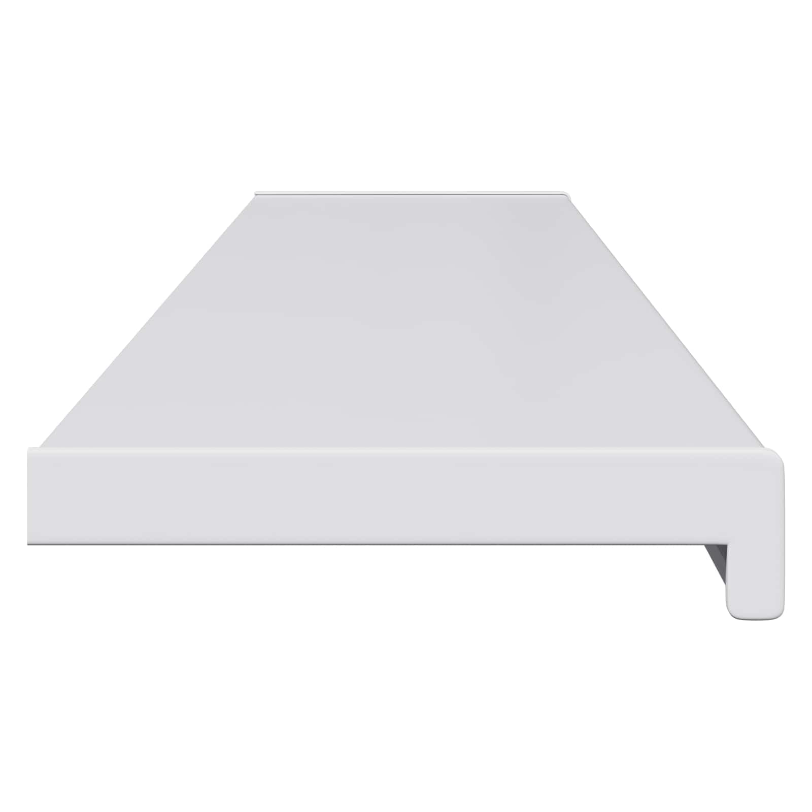 davanzale per finestra in PVC bianco, 120 x 20 x 4,5 cm, con tappi, impermeabile e facile da pulire, per interni ed esterni, facile da montare con colla, elegante decorazione per finestre per
