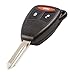 KEMANI Uncut Blank 3 Buttons Remote Keyless Entry Key Fob Case Shell Repair Fit for Mitsubishi Chrysler Dodge Durango 2004-2009