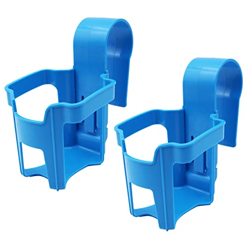 WANGCL 2PCS Poolside Cup Holder for Above Ground Pools Pool Cup Holder Pool Drink Holder Fits 2 Inch or Less Round Top Bar (Square