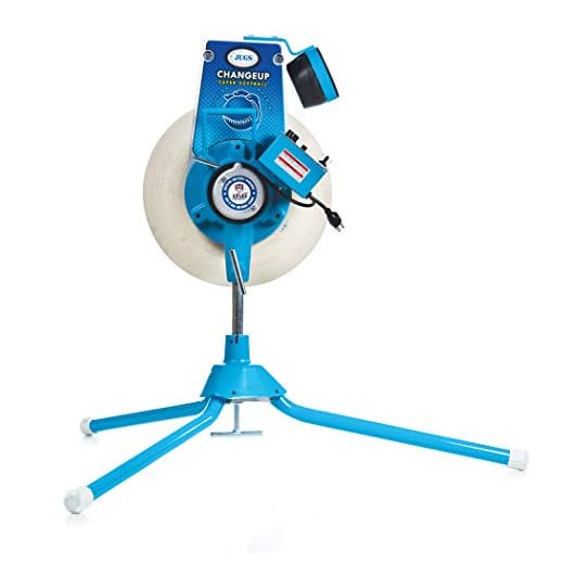 Jugs Changeup Super Softball Pitching Machine - New Changeup Feature! Fastballs up to 70 mph and changeups at speeds as Low as 44 mph. (Changeup Super Softball Without Cart)