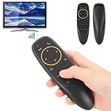 Socobeta Pilot zdalnego sterowania głosowego 2,4 G Air Mouse Mini bezprzewodowa klawiatura z żyroskopem do TV Box PC TV czarna (czarna)