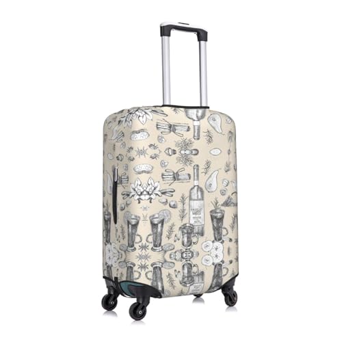 Wine And Winemaking Winery Grape Field Print Luggage Suitcase Cover Protector Luggage Washable Covers With Concealed Zipper3
