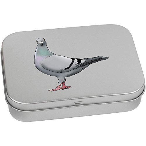 Azeeda 110mm 'Racing Pigeon' Metal Hinged Tin/Storage Box (TT00143835)