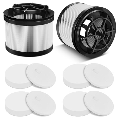 Image of 10 Pack LVAC-200 & LVAC-300 White Vacuum Cleaner Replacement Filter For LEVOIT Cordless Vacuum Cleaner, For Levoit LVAC-200 / LVAC-300 Cordless Stick Vacuum