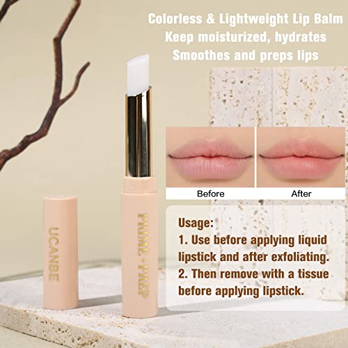 Ucanbe 13Pcs Lipstick Makeup Kit, 6 Matte Liquid Lip Sticks + 6 Lip Liner Pens + 1 Lip Primer, Lady's Night All In One Waterproof Long Lasting Lips Color Gloss Make Up Gift Set #TOP3