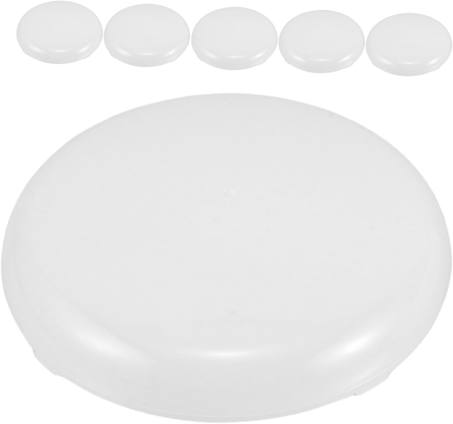 ABOOFAN 6pcs Round Diffuser Lamp Covers Fog Plate Light Diffuser Covers for Drum Style Lampshades Ceiling Light Accessories Home Office Lighting