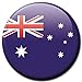 Kühlschrankmagnet Australien Flaggen Magnet Länder Reise Souvenir Flagge für Kühlschrank stark groß 50 mm