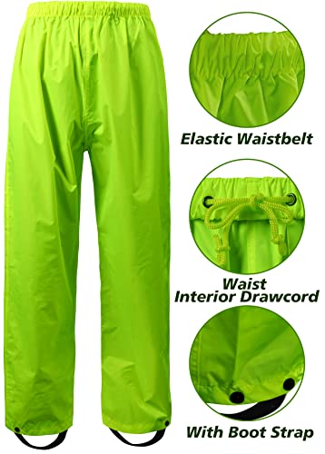 Montgear Motorcycle Jacket For Men Women Motorbike Biker Riding Jacket Waterproof Rain Suit With High Visibility Reflective Tape(Fluorescence-L) #TOP5
