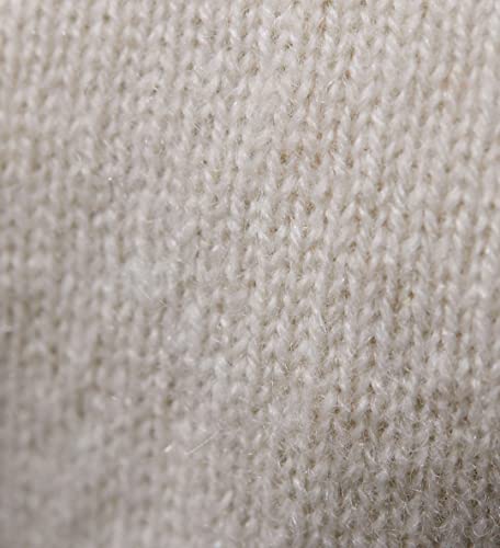 State Cashmere Essential V-Neck Sweater - Long Sleeve Pullover For Men Made With 100% Pure Cashmere Sourced From Inner Mongolia Goats - Soft, Lightweight & Versatile - (Undyed White, X-Large) #TOP4