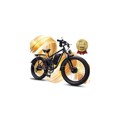 Dakeya Electric Dirt Bike for Adults, Long Range Commuter 26x4.0