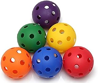6pcs 7cm/9cm Hollow Golf Balls Porous Ball 6 Colors (7CM)