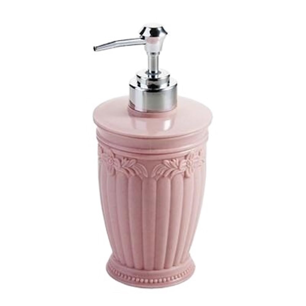 Bx9re7tk3g Pink Hand Wash Dispenser Hotel Home Soap Dispenser Press Round Bathroom Lotion Bottle Blue/ 300Ml Bathroom & Kitchen(Pink)