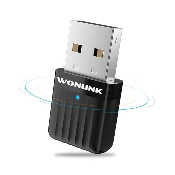 AC650 USB WiFi Adapter for PC Desktop, 2.4G/5G Dual Band Wireless Dongle, WiFi Network Adapter with Drive-Free for Windows7/10/11, AP Mode (NA1500)