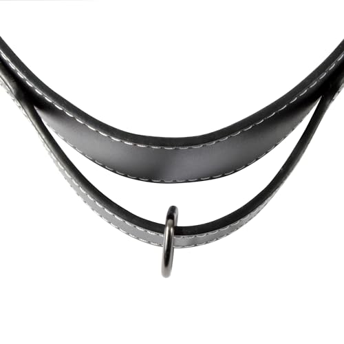 Love Story, Collar with Handle Special Large Dog Leather Size 3XL 80 x 5 cm Black - Image 3