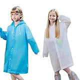 DESIGN PRATIQUE : Notre cape de pluie enfant est doté de manches longues et d'une capuche à cordon de serrage pour vous garder au sec sous la pluie. Son design à boutons-pression facilite l'enfilage et le retrait, créant un look simple et élégant. Une fermeture à boutons-pression sur le devant assure un ajustement parfait. Facile à enfiler et à retirer, il est pliable et réutilisable.