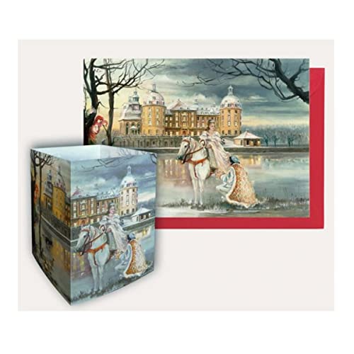 Olewinski & Tochter - Tischlaterne 'Drei Haselnüsse für Aschenbrödel' (Braun, Pergament, Märchen, Casual, Indoor, 17x21x17 cm, 0.1 kg)