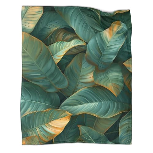 Couverture chaude douce feuilles dorées : créez un cocon de bien-être