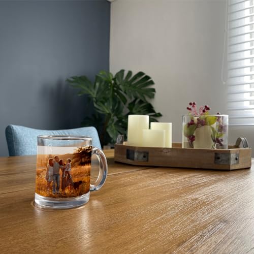 Mug de vidrio personalizado 10 onzas miniatura 4