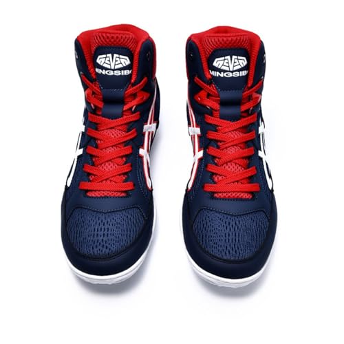 Chaussures de boxe légères en maille bleue pointure 43 pour l'entraînement - 3