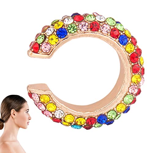 Brincos de argola Huggie | Argola de pressão sem piercing - Brincos emagrecedores sem perfuração, cl