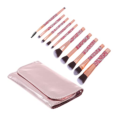 NIYANGLE 1Set Makeup Brush Versatile Blush and Eye Shadow Applicators for Women Compact Portable with Storage Bag for Travel and Everyday Use