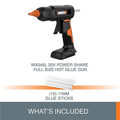 Worx 20V Power Share Full-Size Hot Glue Gun WX045L.9- (Tool Only) by WORX - Image 5