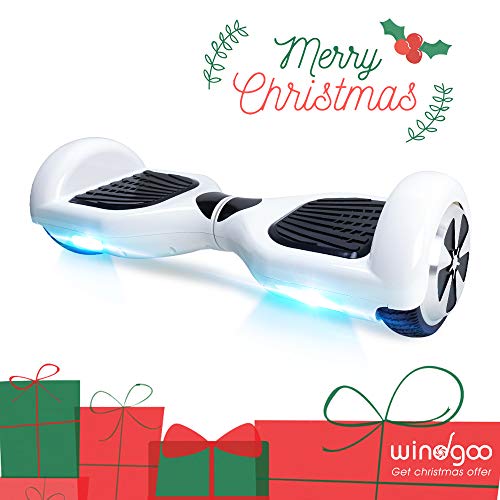 Windgoo Hoverboard 6.5" Balance Board Patinete Eléctrico Scooter Talla LED, Scooter eléctrico...