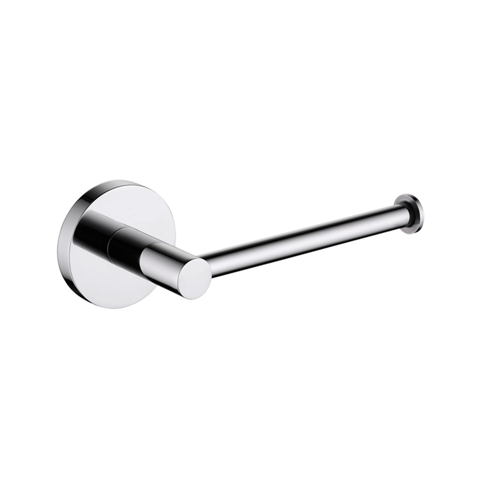Stały uchwyt na papier toaletowy, Matte Black Stainless Steel Wall Mounted Toilet Paper Holder(1 Pcs)