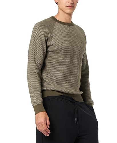 Buffalo David Bitton Men's Lightweight Raglan Long Sleeve Crew Neck Sweater2