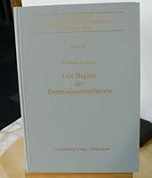 Der Beginn der Determinantentheorie: Leibnizens nachgelassene Studien zum Determinantenkalkül : im Zusammenhang mit d. gleichnamigen Abhandlungsbd. ... : Reihe B, Texte) 3806708274 Book Cover
