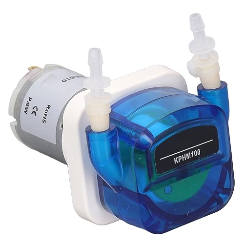 Mini Peristaltic Pump,Micro Peristaltic Pump,180ml Per Minute 6W Self Priming Peristaltic Pump Plastic Liquid Dosing Pump for Laboratory KPHM100 HAB10 (12V)